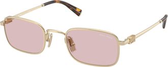 Miu Miu Pink Oval Ladies Sunglasses MU A53S ZVN4I0 49