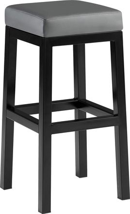 Clp Clp - Taburete De Bar Taylor Revestimiento De Polipiel Altura Del Asiento 78 Cm Estructura De Metal Negro Gris