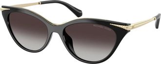 Michael Kors Lucerne Zonnebril - Dames - Zonnebrillen - Zwart - 54 MM - Accessoires