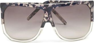 Loewe Zonnebril met schildpadschild-design - Zwart