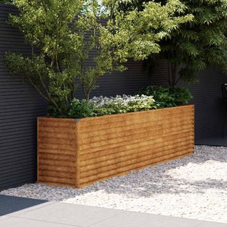 vidaXL Jardinera Acero Corten 291x50x69 Cm Vidaxl