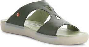 Softinos Inbe Slide Sandal in Olive Smooth Leather at Nordstrom Rack, Size 10-10.5Us / 41Eu