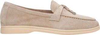 Estro & Luminara Tassel Loafers - Dames - Loafers - Beige - 40 EU - Leer - Schoenen