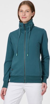 Ragwear Sweatjacke RAGWEAR RONETTE B, Damen, Gr. XXL, ocean gr&uuml;n, Sweatware, Obermaterial: 95% Baumwolle, 5% Elasthan, unifarben, normal, Rundhals, Sweatjacke