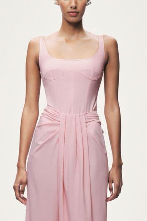 Nocturne Boned Detail Bodysuit in Pink at Nordstrom, Size X-Small