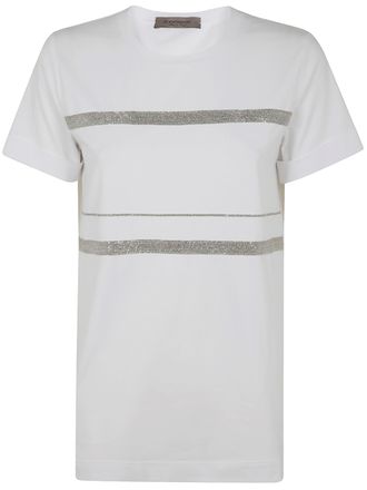 D.exterior D. EXTERIOR Cotton Jersey Chain Drop T-Shirt
