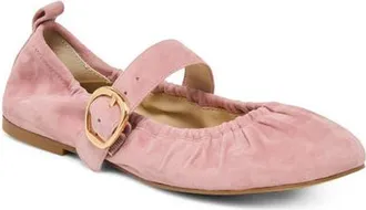 Dolce Vita Caely Mary Jane Flat in Blush Suede at Nordstrom, Size 7