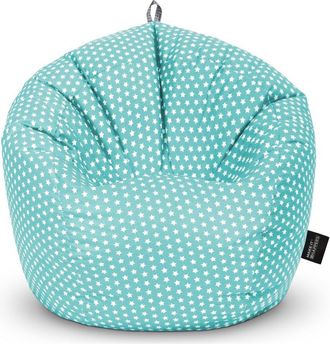 Happers Happers - Puff Pelota Estampado Stars Turquesa