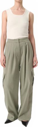 Soaked In Luxury Kellie High Waist Cargo Trousers In Shadow