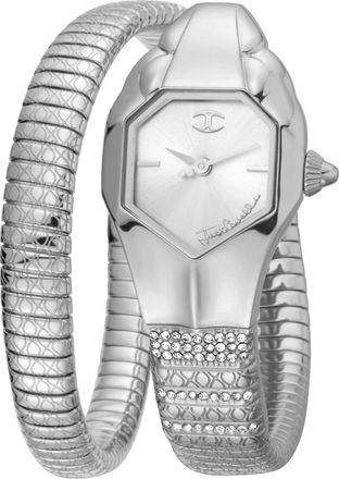 Just Cavalli Womens Glam EVO 2 silver Dial Stainless Steel Bracelet Watch - One Size