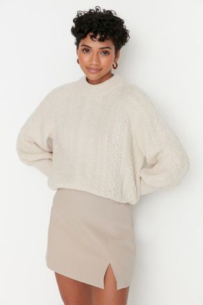 Trendyol Vrouw/Meisje Hoge kraag Raglan mouw Trui