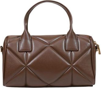 Love Moschino Womens Quilted Polyurethane Shoulder Bag Brown