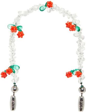 OSSA Cherry Crystal Wrist Strap for iPhone Case in Cherry /Rock Crystal at Nordstrom