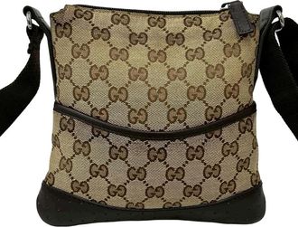 Gucci Pre-owned Gucci Small GG Canvas Perforated Crossbody Unisex LAKF3VYQKY8RRAZ0