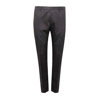 Mauro Grifoni Slim-fit Trousers, male, Black, XL, Wool Blend Trousers