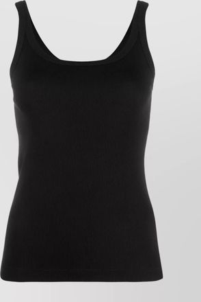 Dolce & Gabbana cotton ribbed scoop neck tank top
