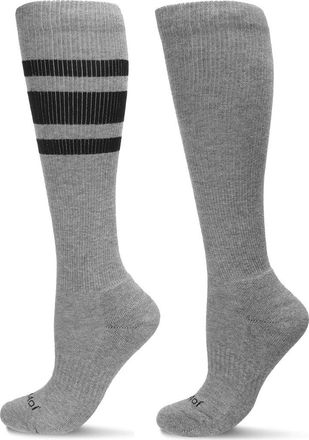 MeMoi Assorted 2-Pack Knee High Compression Socks in Gray at Nordstrom, Size 10-13