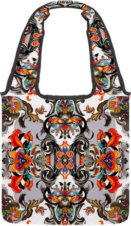 Generic 871125_1 Reversible Canvas Shoulder Tote - Double-Sided Print, 12oz Cotton, 27cm Drop, Fold-Flat Bag for Travel, Shopping, Street Outings