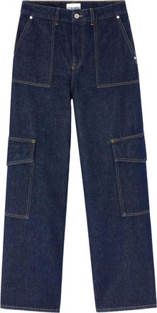 Ganni Jeans con tasche - Blu