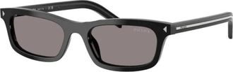Prada D-frame zonnebril - Dames - Zonnebrillen - Zwart - 52 MM - Accessoires