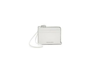 Michael Kors Jet Set Small Card Case Wristlet Womens Handbags Optic White : SM, Polyester