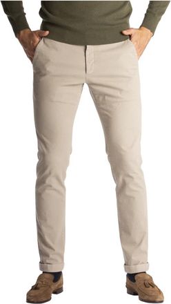 Zilton Stijlvolle Broek - Heren - Slim Fit Broeken - Beige - W33 L32 - Broeken