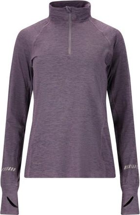ENDURANCE Canna V2.0 Melange Midlayer Laufshirt f&uuml;r Damen | lila