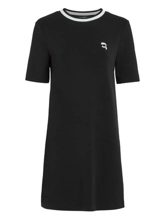 Karl Lagerfeld Ikon-patch T-shirt dress - Black