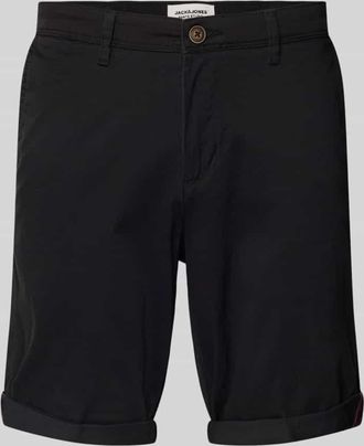 Jack & Jones Jack & Jones Regular Fit Bermudas mit Eingrifftaschen Modell IBOWIE in Black, Gr&ouml;&szlig;e XXL