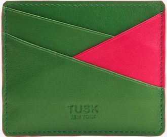 Tusk Joy Card Case in Emerald /Geranium at Nordstrom