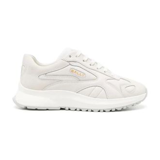 Bally Schoenen, Heren, Wit, 40 EU, Leer, Low-Top leren sneakers