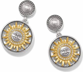 Brighton Womens Helios Post Drop Earrings In Gold / Silver