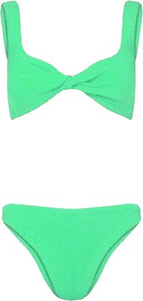 Hunza G Bikini Juno con effetto increspato - Verde