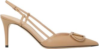 Valentino Garavani Beige Embellished Pumps