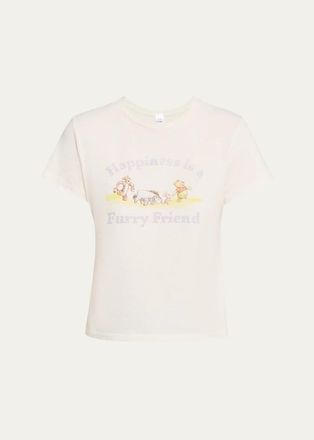 Re/Done Classic Pooh Friend Graphic-Print T-Shirt