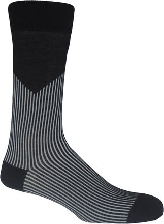 Peper Harow V-Stripe Mens Socks - Black