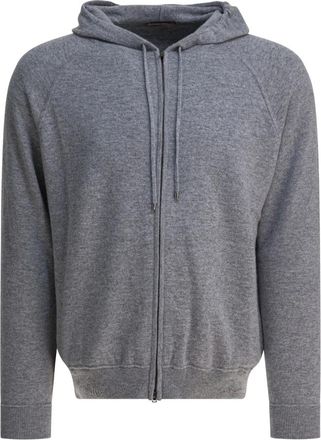 Herno Cashmere Cardigan - Heren - Vesten met rits - Grijs - L - Hoodies & sweatvesten