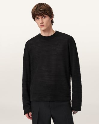 AllSaints Cotton Cove Long Sleeve T-Shirt, Size: XXL