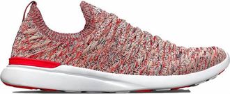 Athletic Propulsion Labs Womens Techloom Wave Athletic Sneakers In Magenta/neon Peach/melange