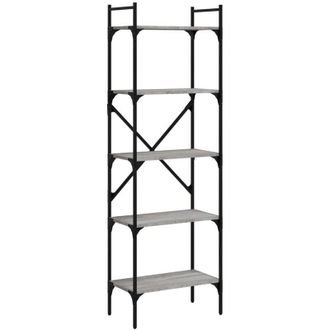 vidaXL Librer&iacute;a De 5 Estantes Madera Gris Sonoma 56x31,5x174 Cm Vidaxl