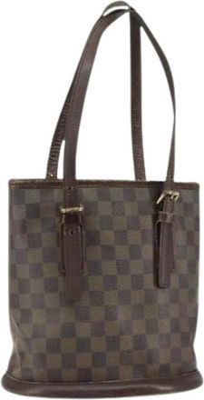 Louis Vuitton Pre-owned Bucket Bags, female, Brown, Size: ONE SIZE Pre-owned Canvas louis-vuitton-bags