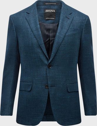 Ermenegildo Zegna Men & apos;s Crossover Wool-Cashmere Blazer