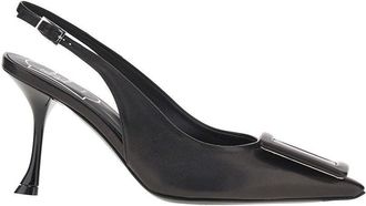 Roger Vivier Viv in the City nappa leather slingback Woman 36