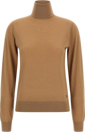 Dolce & Gabbana Cashmere Turtleneck Sweater Maglioni Beige-Donna