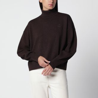 Isabel Marant Nasha Chocolate Cotton-Wool Turtleneck