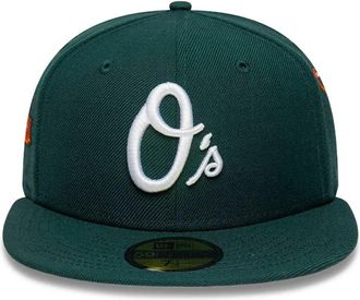 New Era embroidered-logo baseball cap - unisex - Wool - 7 3/8 - Green