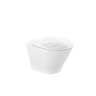 Roca Roca - Taza Suspendida Compacta Rimless Con Fijaciones Ocultas The Gap Forma: Round