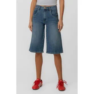 Kut from the Kloth Mandy High Waist Denim Bermuda Shorts in Miracle W/Med at Nordstrom, Size 2