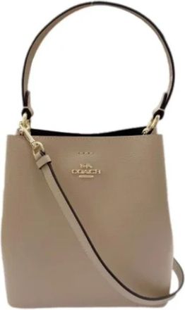Coach Tweedehands leren schoudertassen - Dames - Vintage Handtas - Beige - ONE Size - Leer - Vintage