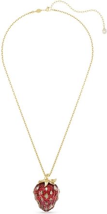 Swarovski Idyllia Aardbeienhanger Ketting - Dames - Accessoires - Rood - Maat: ONE Size